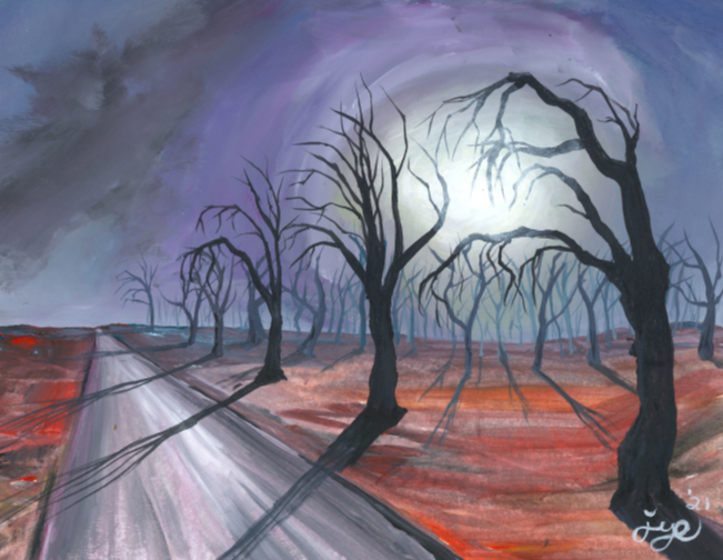 Halloween Forest Road